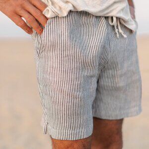 Striped Gray Men's Shorts